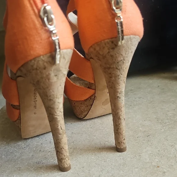 Alexandre Birman Orange Stiletto Heels - Picture 5 of 9